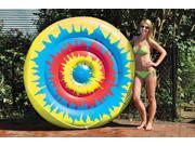 67 Tie Dye Island Novelty Circular Inflatable Swimming Pool Lounger Float
