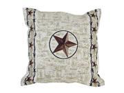 17 Rustic Barbed Wire and Texas Star Decorative Tapestry Throw Pillow