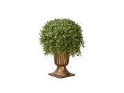 26 Artificial Two Tone Green Argentia Plant with Gold Finished Urn Style Pot