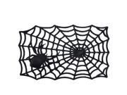 Decorative Black Spider Web Outdoor Rubber Halloween Door Mat 29 x 17.75