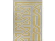 8' x 11' Entrelazado Sweet Corn Yellow and Gray Hand Woven Wool Area Throw Rug 8' x 11' Entrelazado Sweet Corn Yellow and Gray Hand Woven Wool Area Throw Rug