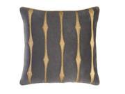 18� Caramel Brown and Gunmetal Gray Decorative Throw Pillow 18� Caramel Brown and Gunmetal Gray Decorative Throw Pillow