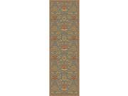 2.5' x 8' Intertwined Flowers Rust Orange and Olive Green New Zealand Wool Area Throw Rug Runner 2.5' x 8' Intertwined Flowers Rust Orange and Olive Green New Zealand Wool Area Throw Rug Runner