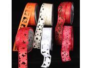 Red Poinsettia Cut Out Wired Craft Ribbon 1.5 Red Poinsettia Cut Out Wired Craft Ribbon 1.5