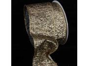 Antique Gold Wired Craft Ribbon 3 Antique Gold Wired Craft Ribbon 3