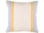 18� Warm Gray, Sherbet Yellow, and Oatmeal White Decorative Throw Pillow – Down Filler 18� Warm Gray, Sherbet Yellow, and Oatmeal White Decorative Throw Pillow – Down Filler