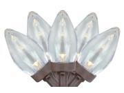 Set of 25 Warm White LED C7 Christmas Lights - Brown Wire Set of 25 Warm White LED C7 Christmas Lights - Brown Wire
