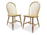 Beech Set of 2 Windsor Chair Turn Legs Assembled