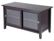 TV Media Stand with Sliding Doors