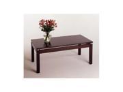 Linea Coffee Table with Chrome Accent