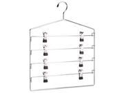 Black Chrome Organize It All 0300 B Chrome 4 Tier Swing Arm Slack Rack Hanger