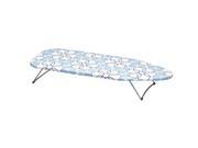 Tabletop ironing board with swivel hanger hook