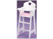 White Doll High Chair by Badger Basket
