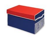 Badger Basket Large Folding Box Red and Blue