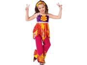 Girls Tie Dye Hippie Costume