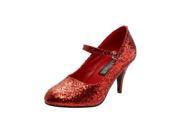 Sexy Dorothy Red Glitter Adult Mary Jane Shoes Size 7
