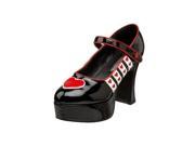 Sexy Queen of Hearts Adult Platform Mary Jane Shoes 9