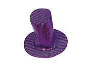 Sequin Disco Hat Color Purple