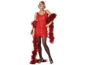 Fashion Flapper Adult Costume Red