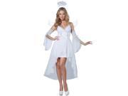 Womens White Heaven s Angel Halloween Costume Dress