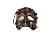 Steampunk Robot Theater Mask Bronze