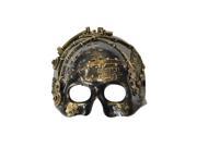 Steampunk Robot Half Skull Mask Gold
