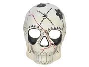 Day of the Dead Masquerade Mask White