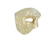 Shattered Phantom Venetian Mask Ivory
