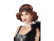 20s Glitz and Glamour Wig and Headband Brunette