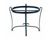 Black Wrought Iron Oval Plant Stand