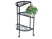Three Step Wrought Iron Plant Stand