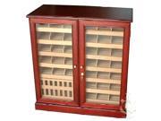 3000 Cigar Commercial Cherry Wood Humidor w Glass Doors