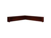 Reception L Hutch in Mahogany Series C