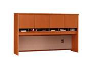 Auburn Maple Hutch w 4 Doors for 72 in. Desk Credenza Series C