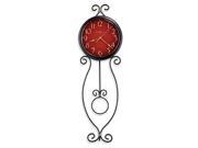 Addison Wall Clock w Wrought Iron Pendulum