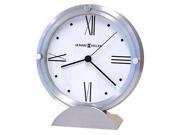 Simon Contemporary Table Clock w Brushed Aluminum Frame