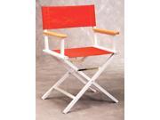 Monterey Director Chair w White Frame in Jockey Red