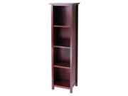 Solid Wood Storage Tower w Four Shelves