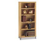 Maple Cross Bookcase w Grey Legs Saratoga