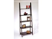 ES21Espresso Ladder Bookcase