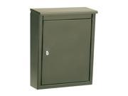 Architectural Mailboxes 2480Z Soho Powder Coated Wall Mounted Mailbox Bronze
