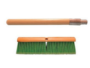 Magnolia Brush 624 24 Light green flagged tip plastic Floor Brush w 60 Handle