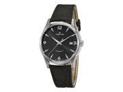 Hamilton Men s Timeless Classic Thin O Matic Black Leather Strap Watch