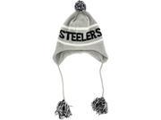 Pittsburgh Steelers Grey Team Tassel Hat