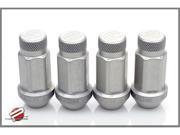 Password JDM Aluminum Lug Nuts Silver 16 Pack Extended Close End 12 x 1.5