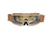 Lancer Tactical CA 221T Clear Lens Vented Safety Airsoft Goggles Desert Tan Maxiumum Protection Air Flow