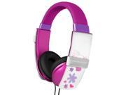 iHip IP DOODLE P Kids Safe Doodle Pink Erasable Drawing Headphones with Four Built in Markers