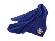 Illinois Fighting Illini NCAA Fleece Throw Blanket Blue