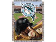Florida Marlins MLB Woven Tapestry Throw Home Field Advantage 48x60