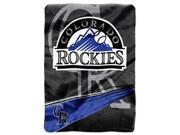 Colorado Rockies MLB Royal Plush Raschel Blanket Speed Series 60x80